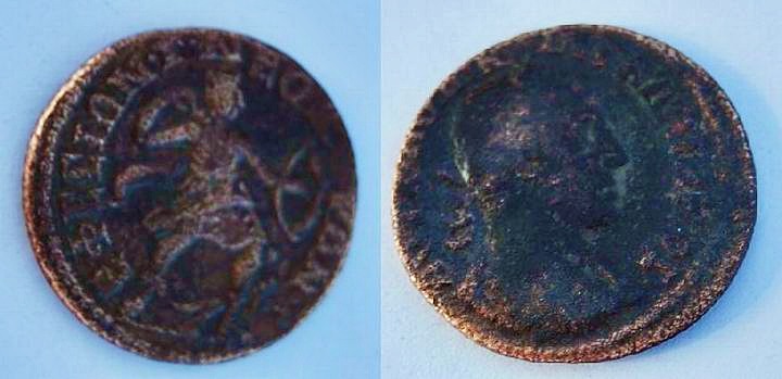 Roman coin found in the 1st pit