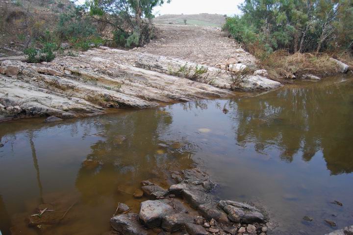 Kishon River east to Tell el_Amer (Meamar)