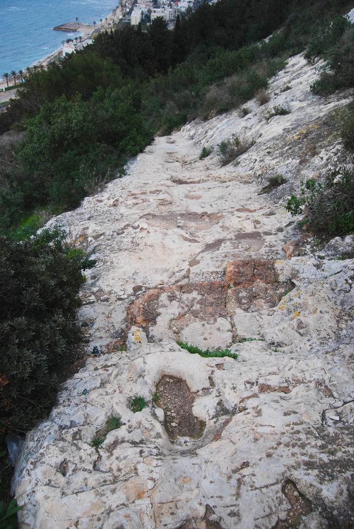 The path to Elijah's cave 