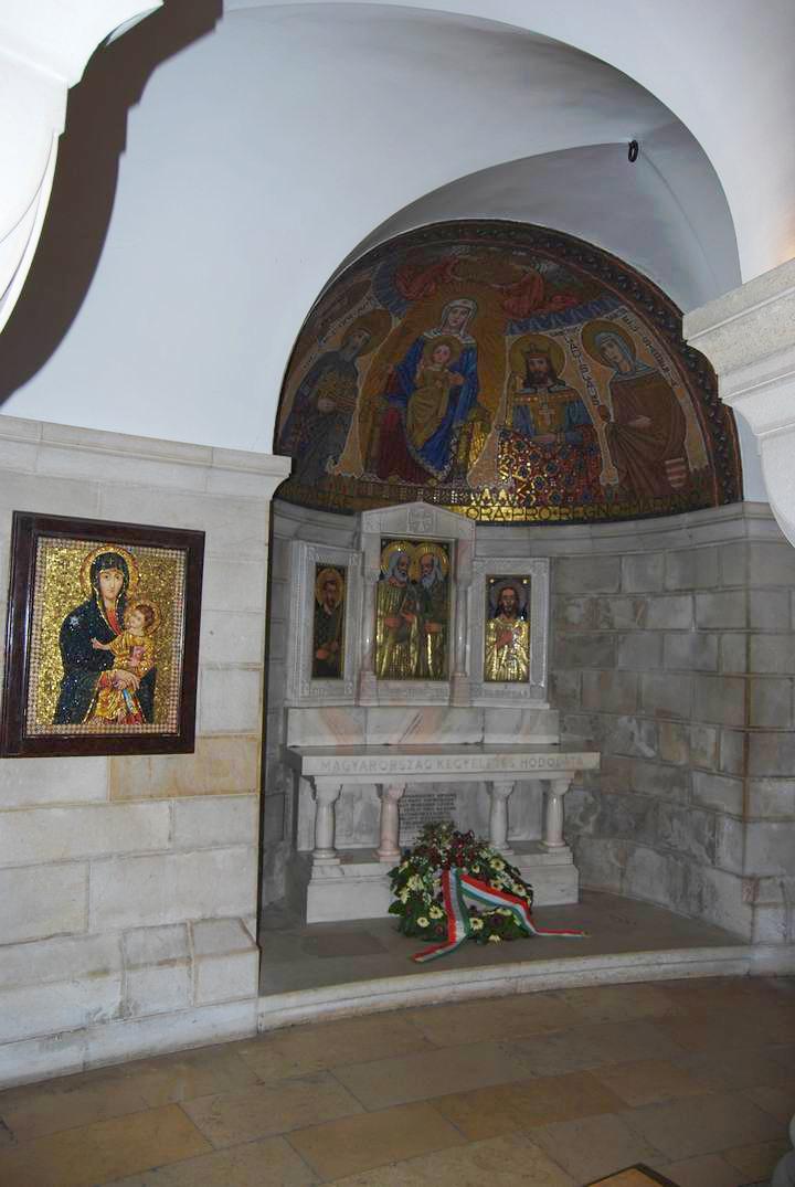 Dormition Abbey, mount Zion: the crypt