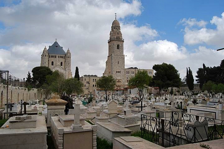 Cemeteries on the west side of Mount Zion