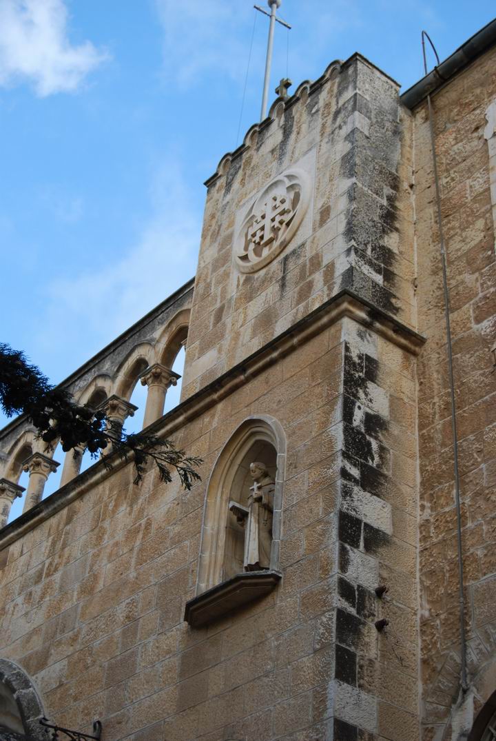 Detail of North wall of St. Francis convent