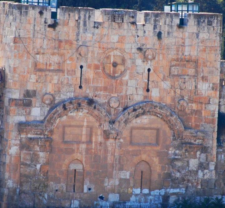 Golden gate on the east side of Jerusalem