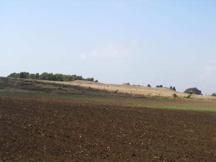 Afek from post-biblical periods: View from the south-east.