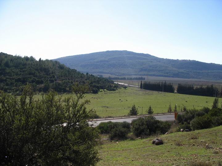 View from Kefar Hannania towards the south - the Hannania valley.