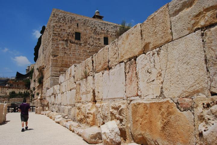 West wall of the Umayyad Palace