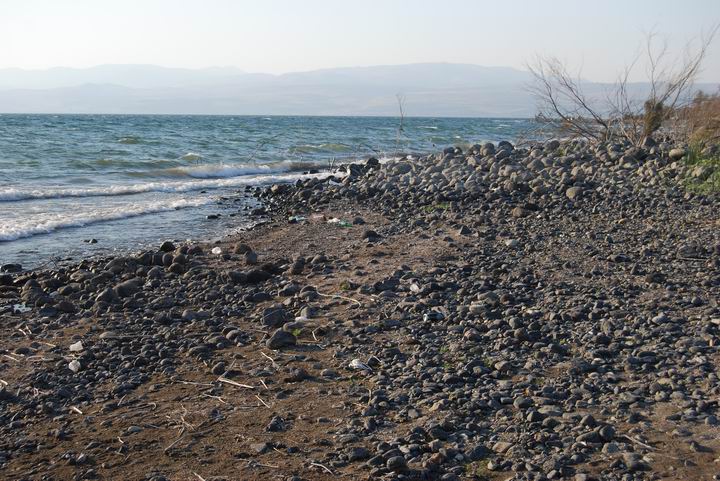 Shore of Sea of Galilee near Kursi
