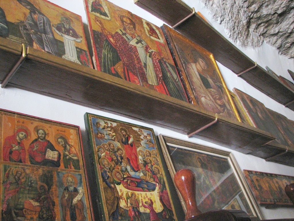 Rare paintings in the monastery of Mar Saba.