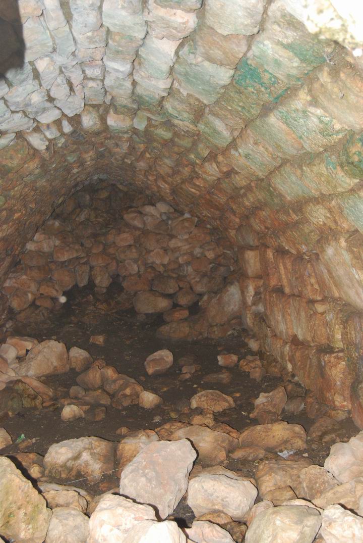 Hurvat (Khirbet) Mehoz - arched Ottoman structures