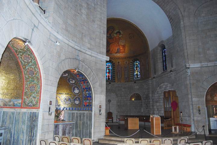 Dormition Abbey, mount Zion: the church