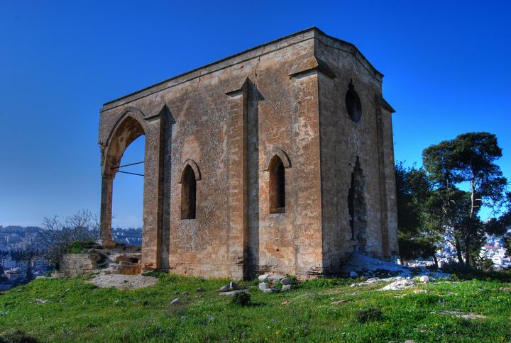 Ruins of the church of Our Lady of the Fright; North-East view
