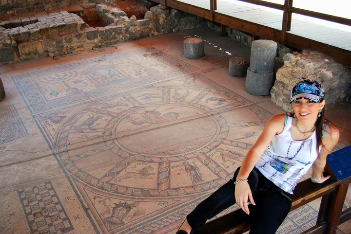 Hammat Tiberias: Zodiac mosaic