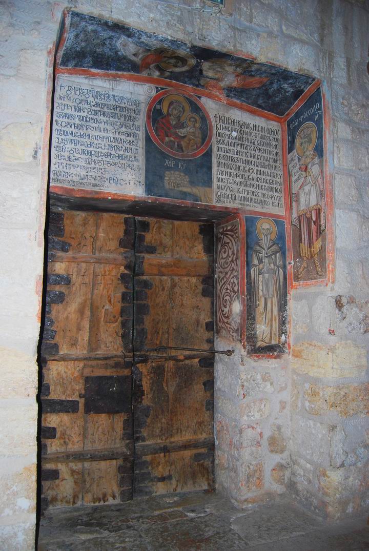 Western side door of the church