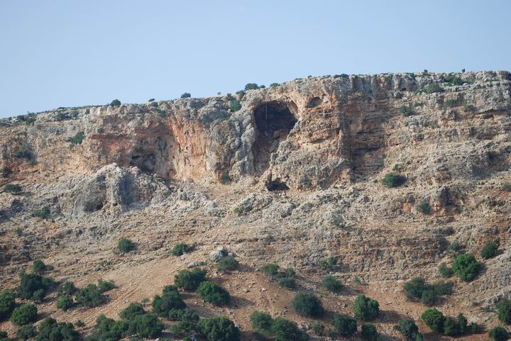Keshet cave: View from the south