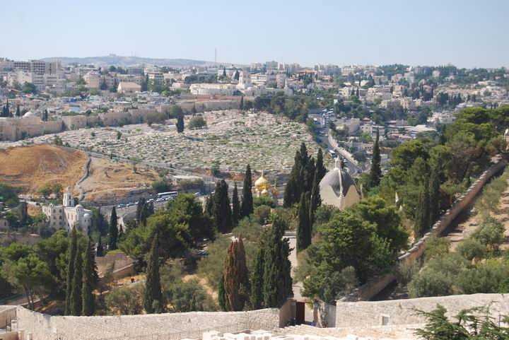 View towards the north-east side of the old city