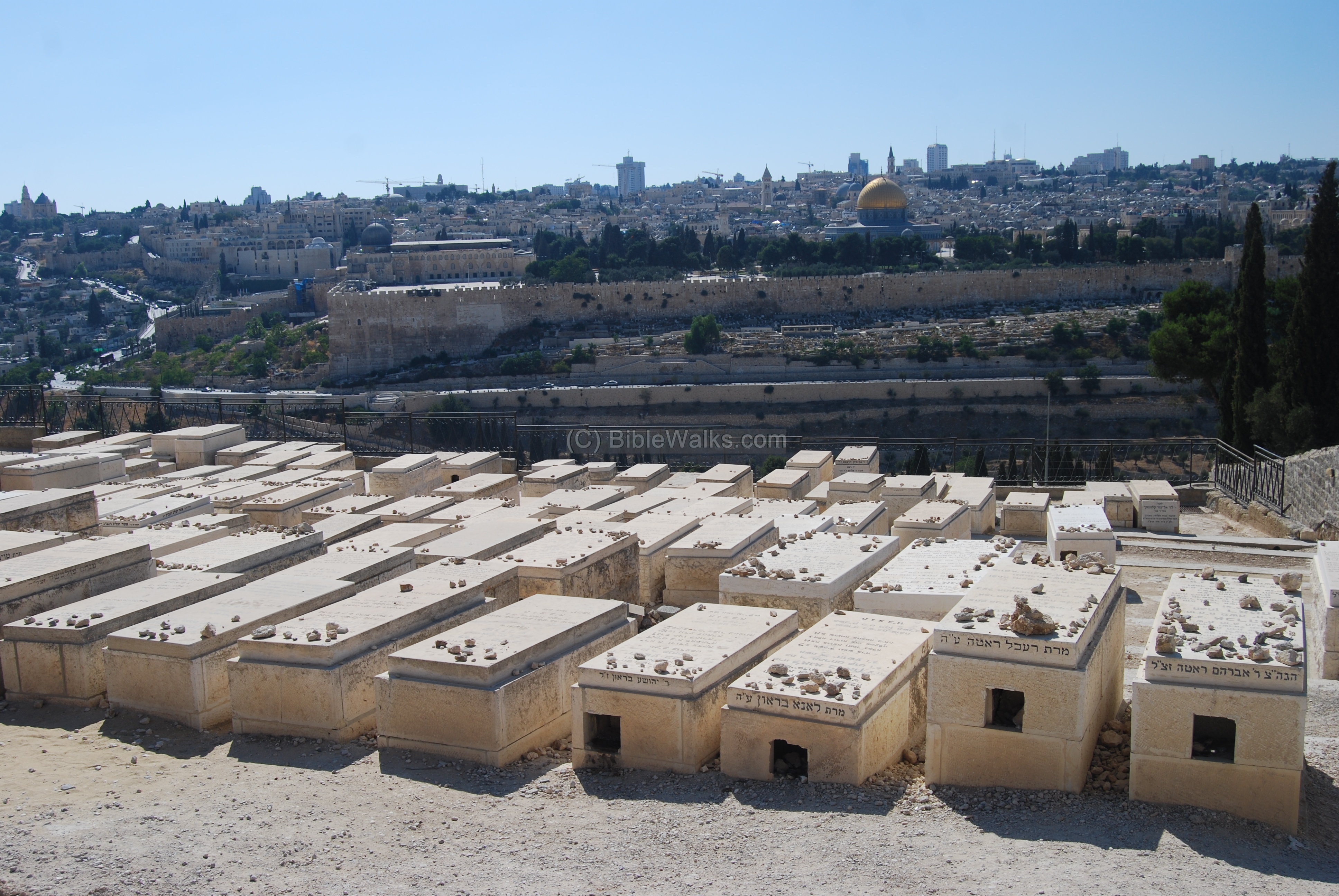 view from mount of olives