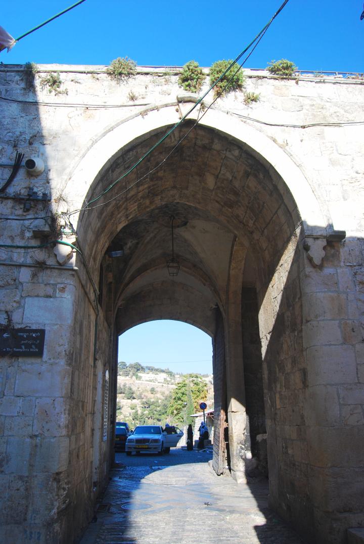 Lions gate - view from the west, inside the city walls