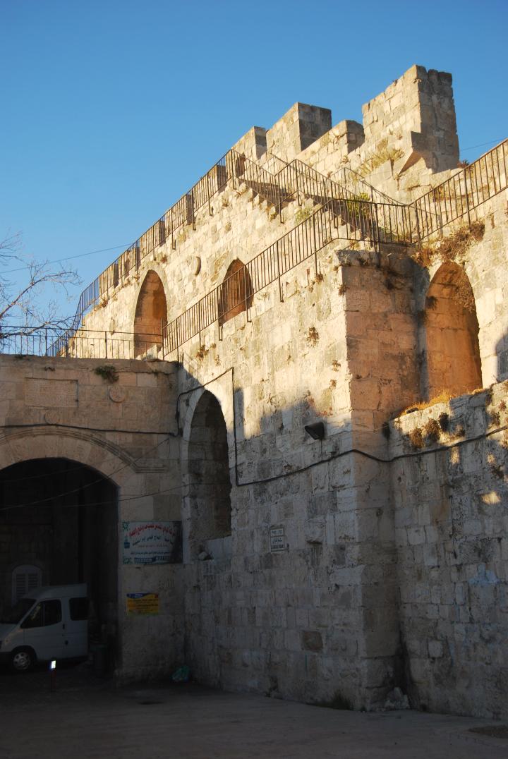 Lions gate - view from the south, inside the city walls