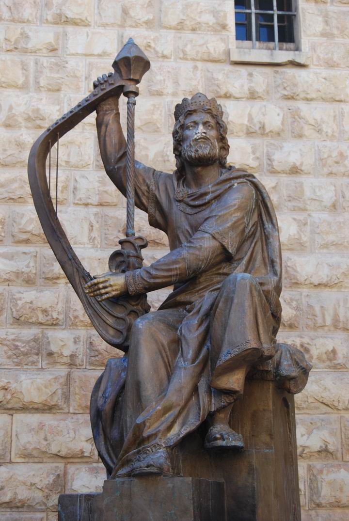 King David playing the harp