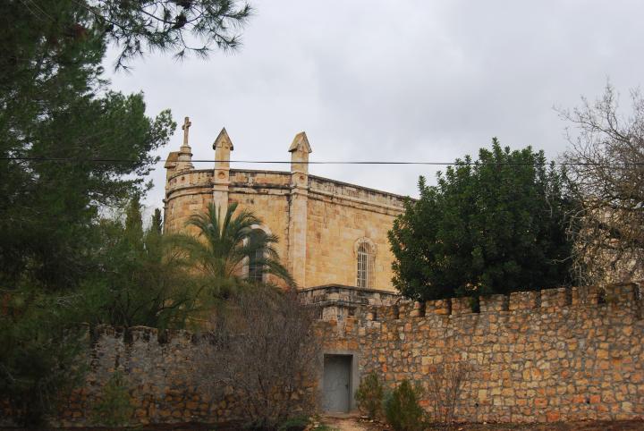 Ein Kerem: Notre Dame de Sion: view from the east