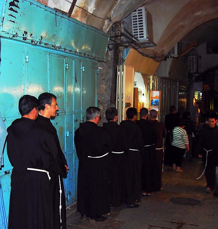 The Via Dolorosa procession on Friday afternoon