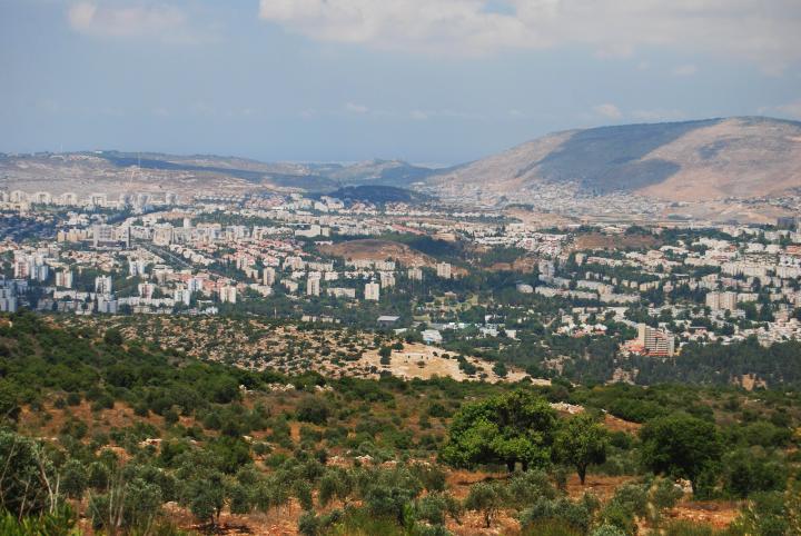 View of Karmiel from Mt Kamon, south-east side