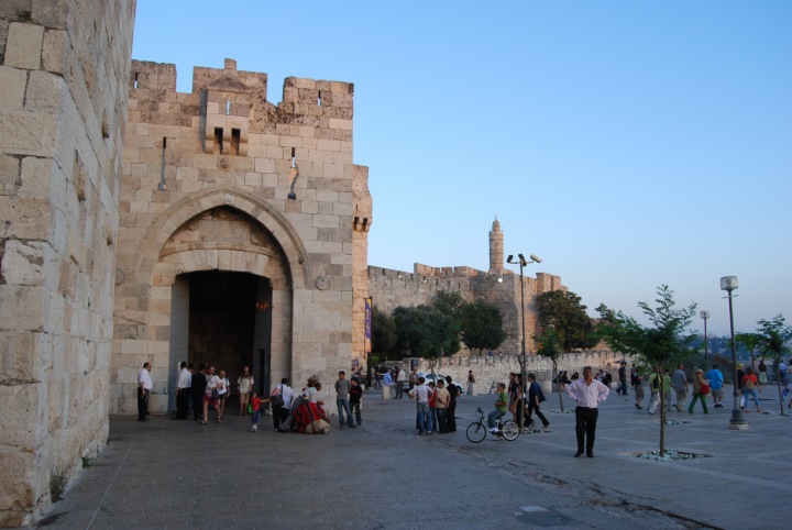 View of Jaffa gate from the north side.