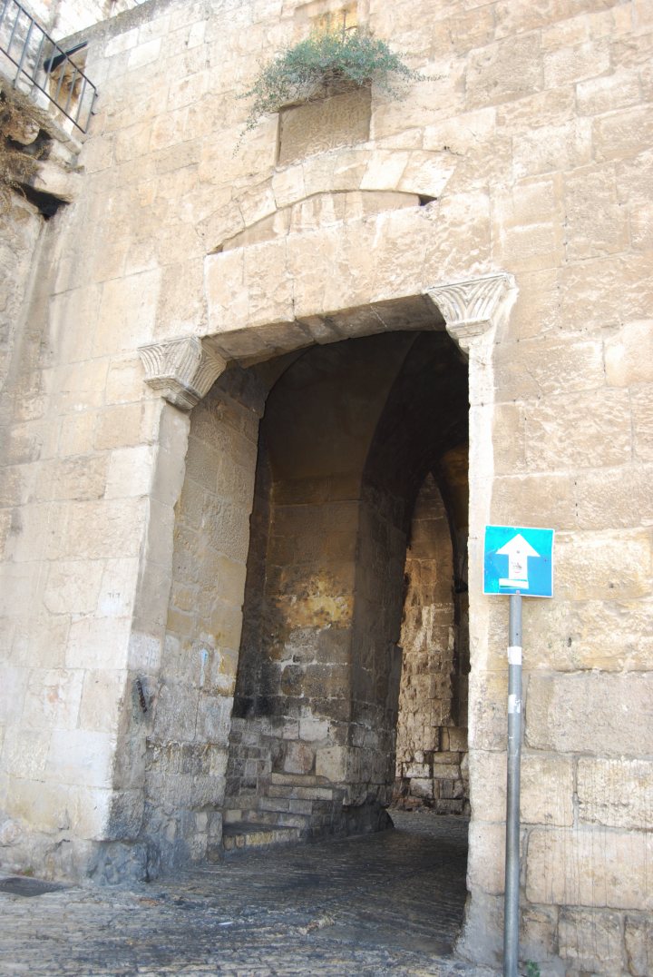 Zion gate - detailed view from the old city.