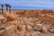 Qumran - in the north-western side of the Dead Sea