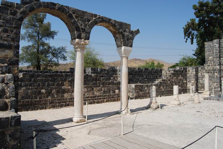Basilica of Kursi; view towrds north east.