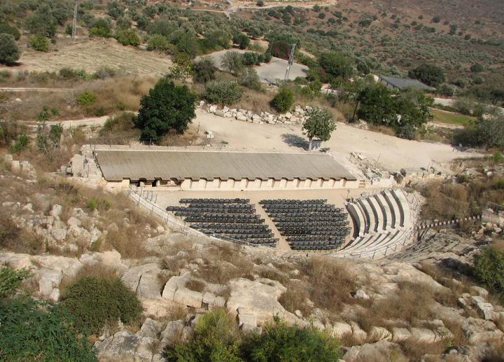 Sepphoris: The Roman theater.